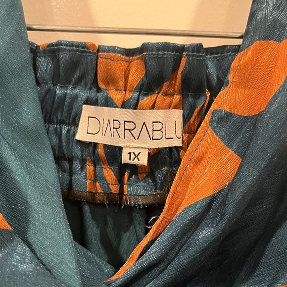 Diarrablu Teal and Brown Patterned Jumpsuit - Picture 3 of 5